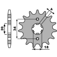 ПЕРЕДНЯ ЗІРКА PBR CHT 259 15 18NC XL 125 (LANC. 428)