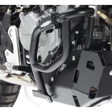 CROSSPRO 2025 GMOLE АЛЮМІНІЄВІ НИЖНЯ ЧАСТИНА КРИШКИ ДВИГУНА I РАДІАТОРІВ CF MOTO 450 MT '24 КОЛІР ЧОРНИЙ (KOMPATYBILNE Z ОРИГІНАЛ ПЛИТА)