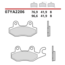 BREMBO 2026/03 КОЛОДКИ ДИСКОВІ ТОРМОЗНІ KH165 GENUINE КАРБОН CERAMIC (POLMETALICZNE MIESZANKA OEM) ПЕРІД/ЗАД