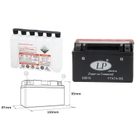 LANDPORT АКУМУЛЯТОР YTX7A-BS 12V 6AH 152X88X94 (GTX7ABS) BEZOBSLUGOWY - ELEKTROLIT OSOBNO (6) UE2019/1148