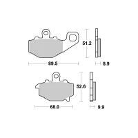 SBS BRAKEPADS SINTERED ЗАДУ