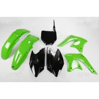 UFO КОМПЛЕКТ ПЛАСТІКОВ KAWASAKI KXF 250 '08 КОЛІР OEM (ZIELONY/CZARNY) (KA210E999)