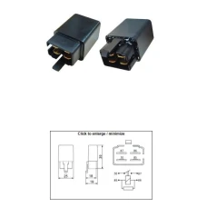 DZE РЕЛЕ СТАРТЕРА APRILIA; BMW; DERBI; HONDA; KYMCO; MOTO GUZZI (OEM AP8212469; AP8224462; 61137707940; 38501-GN2-014; 38501-GAM-007; 38501-GBN2-004)