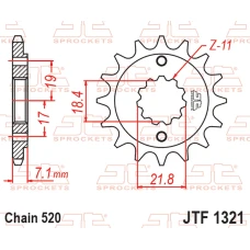 JT ШЕСТЕРНЯ ПЕРІД 2067 14 HONDA CRF 250 '13-'21, CRF 300 '21-'25, CBF 250 R '11-'19, CB 300 F / R '15-'25, CBR 300 R '14-'22, CMX 300 REBEL '17-'25, CF MOTO NK 250 '17-'25, SR 250 '21-'25, NK 300 '19-'25 (206714JT) (LANC. 520)