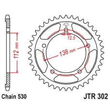 ЗАДНЯ ЗІРКА JR 408 44 HONDA CBR 1100 XX '97-'07 (SC35) (40844JT) (LANC. 530) ЧОРНА