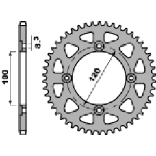 ЗАДНЯ ЗІРКА PBR 4453 51 F BETA 50RR 05-09 (LANC. 420) (JTR-BRAK)