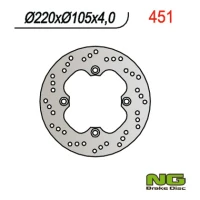 NG ДИСК ТОРМОЗНИЙ ПЕРІД HONDA SKUTERY 125/150 (220X105X4) 4 ОТВОРИ SR.10,5