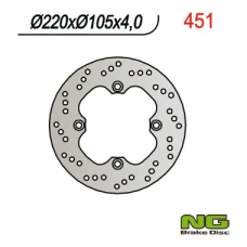 NG ДИСК ТОРМОЗНИЙ ПЕРІД HONDA SKUTERY 125/150 (220X105X4) 4 ОТВОРИ SR.10,5