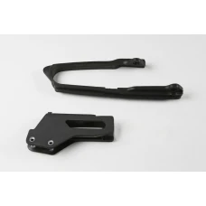 UFO КОМПЛЕКТ КРІПЛЕННЯ (SU03909) + НАПРАВЛЯЮЧА (SU03908) SUZUKI RM 125/250 '99-'00