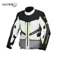 MACNA (НОВИНКА 2023) КУРТКА DOMANE MOTORCYCLE JACKET LIGHT GREY/GREY/FLUO ЖОВТИЙ КОЛІР JASNY SZARY/SZARY/ZOLY FLUO/CZARNY РОЗМІР L