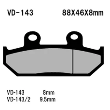 VESRAH КОЛОДКИ ДИСКОВІ ТОРМОЗНІ KH124/2 SPIEK METALICZNY (КОЛІР ЗОЛОТИЙ) (MADE IN JAPAN)