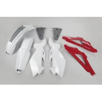 UFO ПЛАСТИК KIT 5-PARTS RED/WHITE HVA TC125/250 05-07