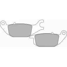 FERODO BRAKEPADS PLATINUM, TAAKSE: HONDA CBR125R/XL125, YAMAHA YZF-R15