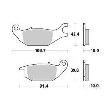 SBS BRAKEPADS КЕРАМІЧНІ