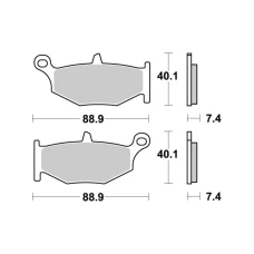 SBS BRAKEPADS SINTERED ЗАДНЬОЇ
