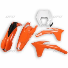 UFO КОМПЛЕКТ ПЛАСТІКОВ KTM EXC/EXCF '12-'13 КОЛІР OEM (POMARANCZOWY/BIALY) (KT521E999)