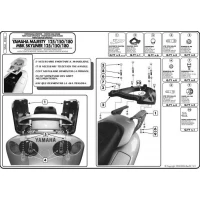 KAPPA СТЕЛАЖ БАГАЖНИКА ЦЕНТРАЛЬНОГО YAMAHA MAJESTY 125/150/180 (01-11) ( БЕЗ ВІНІЛ )