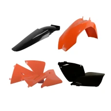 POLISPORT КОМПЛЕКТ ПЛАСТІКОВ KTM EXC/EXC-F '01-'03 КОЛІР КОЛІР ПОМАРАНЧ ЧОРНИЙ OEM