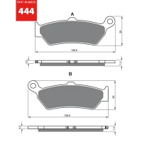 GOLDFREN ТОРМОЗНИЙ КОЛОДКИ 444 КЕРАМІЧНІ КАРБОНОВОГО AD