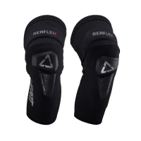LEATT (НОВИНКА 2024) НАКОЛІННИКИ ПРОТЕКТОРИ ПІДКОЛІННА REAFLEX HYBRID PRO НАКОЛІННА GUARD BLACK КОЛІР ЧОРНИЙ РОЗМІР M