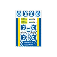 TECNOSEL (BLACKBIRD) КОМПЛЕКТ НАЛІПОК (OKLEIN) REKLAMOWYCH, ЛОГОТИП HUSQVARNA VINTAGE