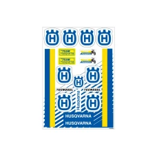 TECNOSEL (BLACKBIRD) КОМПЛЕКТ НАЛІПОК (OKLEIN) REKLAMOWYCH, ЛОГОТИП HUSQVARNA VINTAGE