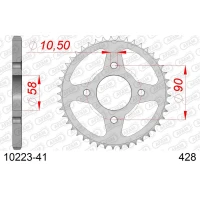 AFAM 2026/04 ШЕСТЕРНЯ ЗАД 269 41 HONDA CG 125 '02-'05, CM 125 '82-'97, CB 125T '82-'88, DAELIM VC 125 '96-'99 (JTR269.41) (LANC. 428)
