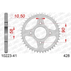 AFAM 2026/04 ШЕСТЕРНЯ ЗАД 269 41 HONDA CG 125 '02-'05, CM 125 '82-'97, CB 125T '82-'88, DAELIM VC 125 '96-'99 (JTR269.41) (LANC. 428)