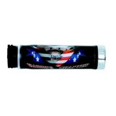 HARRI'S ПРОДАЖА ПЕРЕМИКАЧІ 02601-HC FLAGA США НАКОНЕЧНИК ХРОМ (130 MM/22 MM) БЕЗ ОТВОРУ КОЛІР CZARNY/CZERWONY/NIEBIESKI