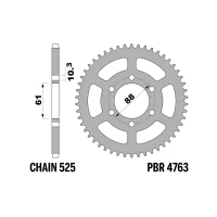 PBR 13/07 ШЕСТЕРНЯ ЗАД 4763 38 (LANC. 525) (MADE IN ITALY)