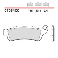 BREMBO 2026/06 КОЛОДКИ ДИСКОВІ ТОРМОЗНІ KH281 ROAD / SCOOTER КАРБОН CERAMIC CC (POLMETALICZNE) (ECE R90)