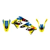 BLACKBIRD КОМПЛЕКТ НАЛІПОК (OKLEIN) SUZUKI RMZ 250 '07-'09 DREAM 5 КОЛІР ЖОВТИЙ СИНІЙ - зображення 2