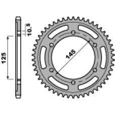 PBR ЗІРОЧКА ЗАД 865 43 C45 YAMAHA FZ 750 87-91 (LANC. 530) (JTR865.43)