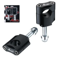 ACCEL КРІПЛЕННЯ/ПІДЙОМНИКИ КЕРМА (22,2MM) WYS. 45MM ZE БОЛТ M12 КОЛІР ЧОРНИЙ (BM-13BK22)