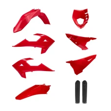 КОМПЛЕКТ ПЛАСТИКА POLISPORT (ПОВНИЙ KIT) RJEJU PRO 300I '26 У КОМПЛЕКТІ ЗАХИСТ ДЛЯ ФАР (8669800002)  І КРИШКИ АМОРТИЗАТОРІВ (8398600003) КОЛІР ЧЕРВОНО-БІЛИЙ OEM