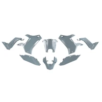 RACETECH (RTECH) 2023/12 КОМПЛЕКТ ПЛАСТІКОВ (БЕЗ ПЕРІД КРИЛА) T7 REVOLUTION YAMAHA TENERE 700 '19-'24 КОЛІР СІРИЙ