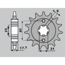 ПЕРЕДНЯ ЗІРКА JR CHT 284 15 HONDA XBR 500 '87-'91 (LANC.525)