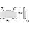 TRW LUCAS КОЛОДКИ ДИСКОВІ ТОРМОЗНІ KH379 SINTER STREET KAWASAKI Z 900 18-, KLZ 1000 19-, H2 18-, Z 1000 10-, ZX10R 08-15, SUZUKI GSXR 600 \/ 750 04-10, DL 1000 14-, GSXR 1300 08-12, ПЕРІД - зображення 1