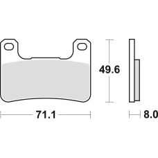TRW LUCAS КОЛОДКИ ДИСКОВІ ТОРМОЗНІ KH379 SINTER STREET KAWASAKI Z 900 18-, KLZ 1000 19-, H2 18-, Z 1000 10-, ZX10R 08-15, SUZUKI GSXR 600 / 750 04-10, DL 1000 14-, GSXR 1300 08-12, ПЕРІД