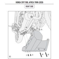 KAPPA ЗАХИСТ ДВИГУНА АЛЮМІНІЙ ANODOWANA HONDA CRF 1100L AFRICA TWIN '20-21,