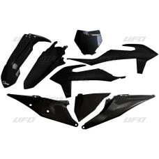 UFO КОМПЛЕКТ ПЛАСТІКОВ KTM SX 125/150/250 '19-'22, SXF (SX-F) 250/350/450 '19-'22 КОЛІР КОЛІР ЧОРНИЙ  (KT522E001)