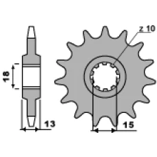 ПЕРЕДНЯ ЗІРКА PBR CHT 155 14 18NC (LANC. 415)