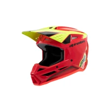 ALPINESTARS ШОЛОМ SM3 YOUTH FRAY RED/YELLOW FLUO/BLACK YL 52-53CM