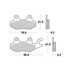 SBS BRAKEPADS КЕРАМІЧНІ (688HF)