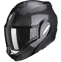 SCORPION ШОЛОМ SZCZEKOWY EXO-TECH КАРБОН SOLID BLACK КОЛІР КАРБОН РОЗМІР M