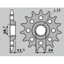 ПЕРЕДНЯ ЗІРКА CHT 522 15 KAWASAKI KZ 1000/Z100J/GPZ 1100 (522-15) (JTF523.15)