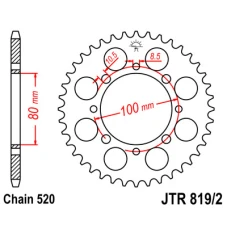 ЗАДНЯ ЗІРКА JR 819 41 SUZUKI GZ 250 MARAUDER (99-10), GN 250 (82-99) (81941JT) (LANC. 520)
