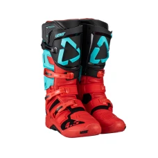 LEATT (АКЦІЯ 2023) ВЗУТТЯ CROSS 4.5 BOOTS FUEL КОЛІР CZARNY/CZERWONY/NIEBIESKI РОЗМІР 47 / 30.5 CM