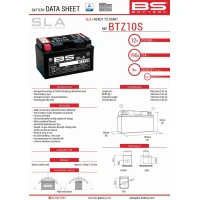BS АКУМУЛЯТОР BTZ10S (FA) (YTZ10S)12V 8,6AH 150X86X95 BEZOBSLUGOWY - ZALANY (190A) (4)