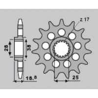 CHT ЗІРОЧКА ПЕРІД 2078 16 BMW F 650/800 GS/R'08-'18, F 700/750/850 GS '13-'22, APRILIA ETV 1000 CAPONORD '01-'08, RSV 1000 MILE '98-'03,